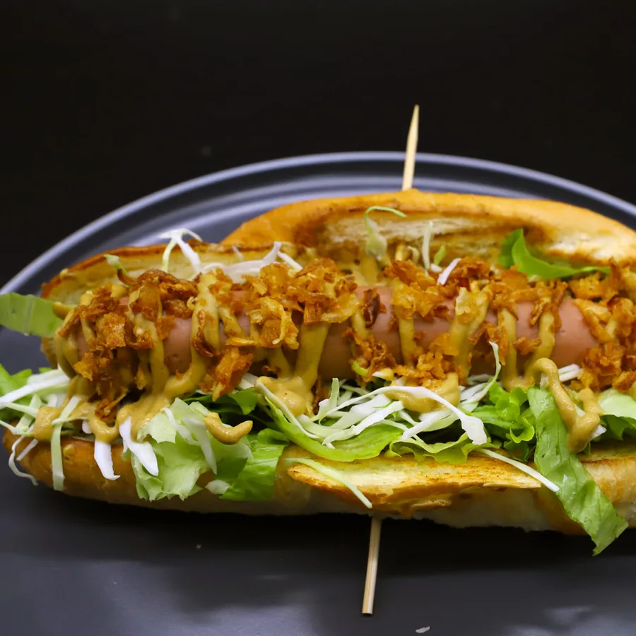 American hot dog